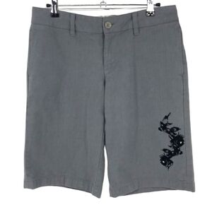 Vans Bermuda Skater Shorts Herringbone 100% Cotton Size 7